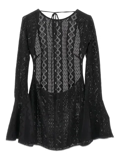 The Andamane Open-knit Mini Dress