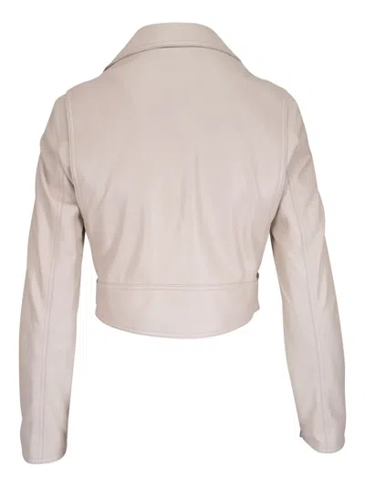 Akris Cropped Leather Jacket