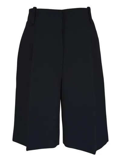Khaite Laden Pleat-detail Tailored Shorts