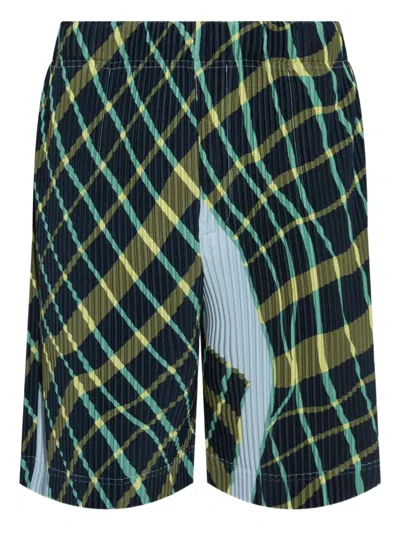 Issey Miyake Windswept Plaid Shorts