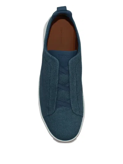 Zegna Low Top Sneakers Contrast Sole