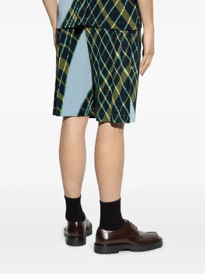 Issey Miyake Windswept Plaid Shorts