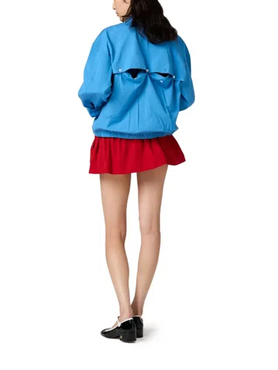 Miu Miu Cotton Poplin Mini Skirt