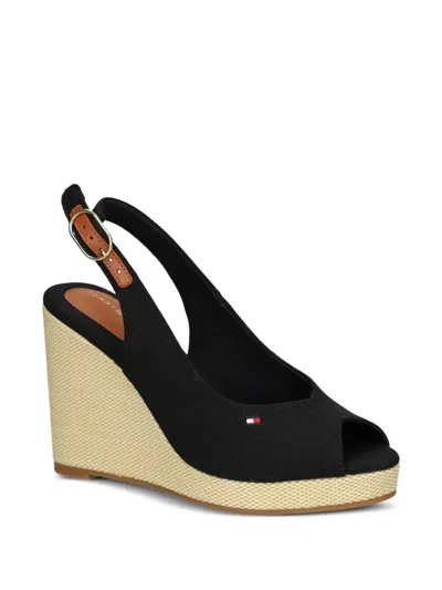 Tommy Hilfiger 100mm Canvas Slingback Espadrilles