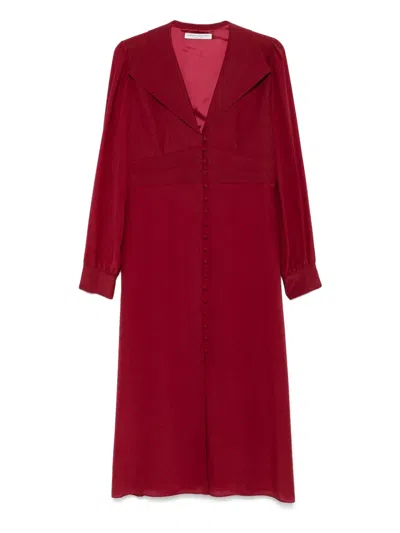 Alessandra Rich Polka-dot Collar Dress
