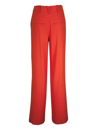 Veronica Beard Hyser Pleated Wide-leg Trousers