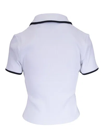 Veronica Beard Contrasting-trim Polo Top
