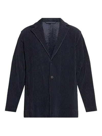 Issey Miyake Pleated Single-breasted Blazer