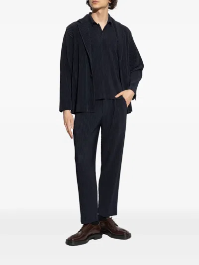 Issey Miyake Pleated Single-breasted Blazer
