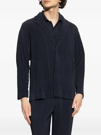 Issey Miyake Pleated Single-breasted Blazer