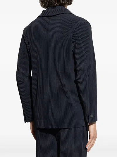 Issey Miyake Pleated Single-breasted Blazer