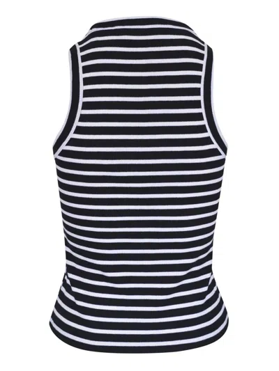 Veronica Beard Jordyn Gestreiftes Tanktop Aus Geripptem Stretch-pima-baumwoll-jersey