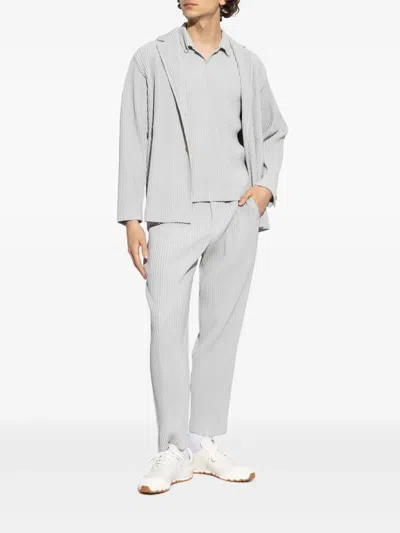 ISSEY MIYAKE PLEATED SINGLE-BREASTED BLAZER 