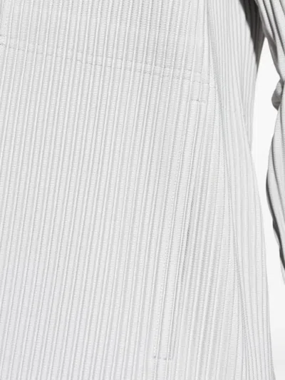 Issey Miyake Pleated Single-breasted Jacket