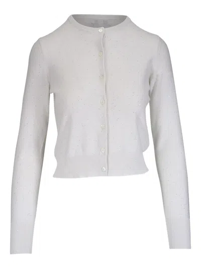 Kinross Cashmere Crew-neck Cardigan