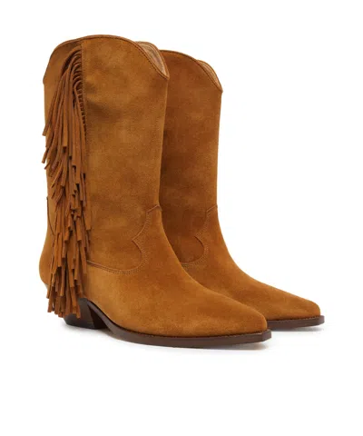 ISABEL MARANT HIGH HEEL MID-CALF BOOTS 