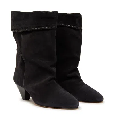 Isabel Marant Sculpted Cone Heel Boots With Tassel Detail