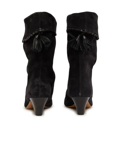 Isabel Marant Sculpted Cone Heel Boots With Tassel Detail