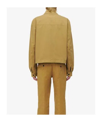 Alexander Mcqueen Mcqueen Embroidered Skull Cotton Twill Jacket In Brown