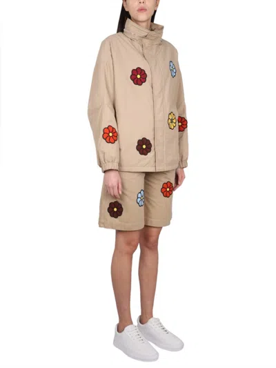 Moncler Genius 1 Moncler Jw Anderson Floral Cotton Shorts