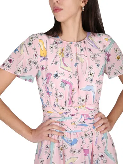 Boutique Moschino "heels And Flowers" Dress