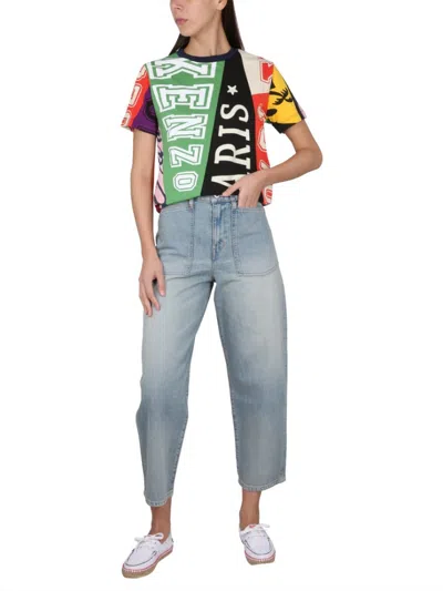 Kenzo Graphic Print Crewneck T-shirt