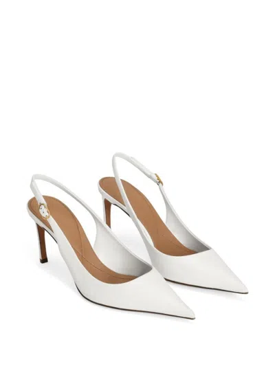 Dolce & Gabbana Pointed Toe Slingback Heels With Delicate Buckle Detail