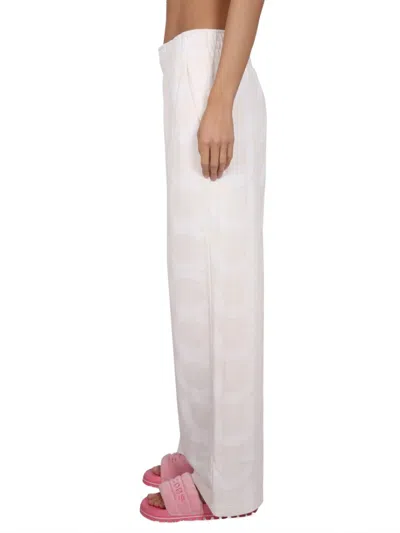 Marc Jacobs Monogram Wide Leg Pants With Elastic Waistband