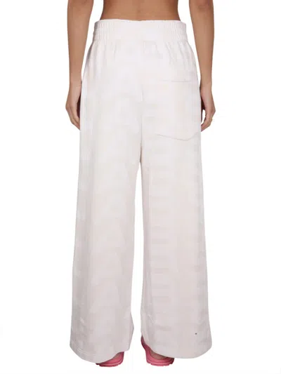 Marc Jacobs Monogram Wide Leg Pants With Elastic Waistband