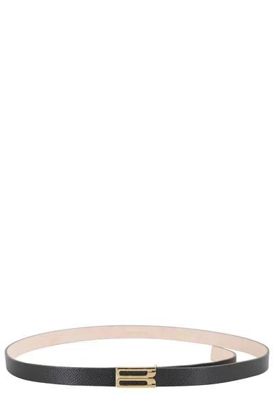 Victoria Beckham Micro Frame Belt In Gray