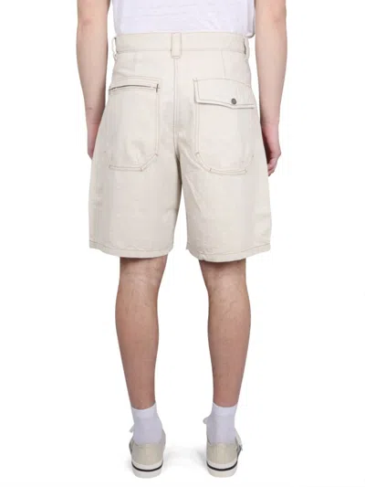Isabel Marant Denim Shorts With Pockets And Belt Loops
