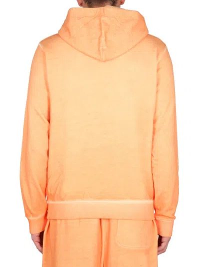 Marcelo Burlon County Of Milan Marcelo Burlon Sunset Cross Regular Sweatshirt In Orange
