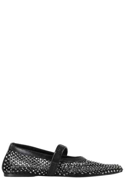 Marni Mary Jane Ballet Flats In Black Polyuretan