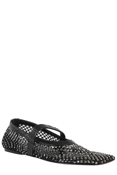 Marni Mary Jane Ballet Flats In Black Polyuretan
