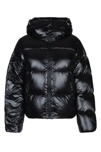 Duvetica Black Quilted Hooded Puffer Jacket
