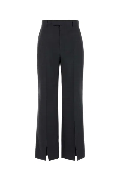 Gucci Wool Pant With Front Pleats And Side Slits