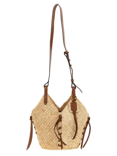Isabel Marant Mini Tampa Raffia Shoulder Bags