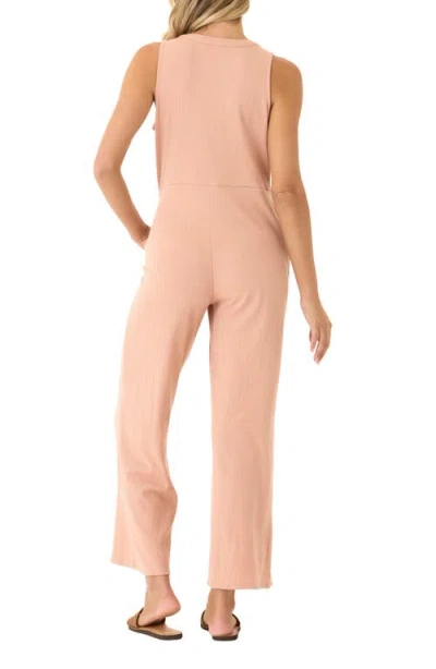 Threads 4 Thought Livvie Sleeveless Textured Jersey Jumpsuit