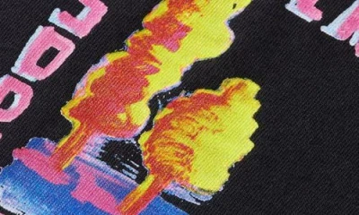Scotch & Soda Artwork Graphic T-shirt In Black