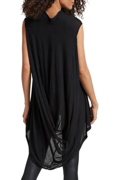 Marcella Ines Drape Sleeveless High-low Tunic Top