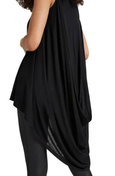 Marcella Ines Drape Sleeveless High-low Tunic Top