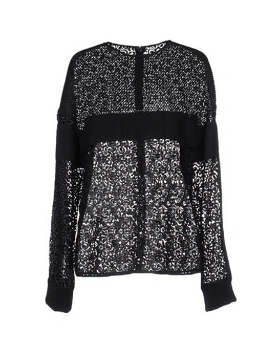 Shop Emanuel Ungaro Blouses In Black