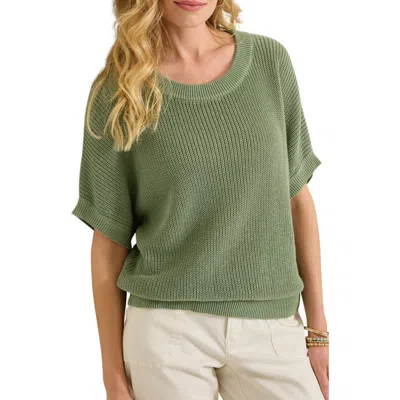 Tommy Bahama Zandra Short Sleeve Linen Blend Sweater