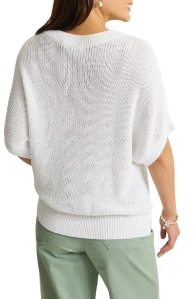 Tommy Bahama Zandra Short Sleeve Linen Blend Sweater