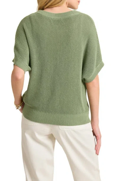 Tommy Bahama Zandra Short Sleeve Linen Blend Sweater