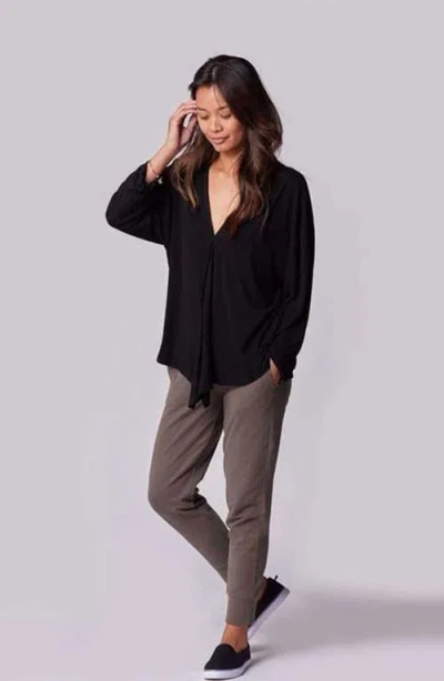 Of An Origin Nursing & Maternity Everywhere Long-sleeve Wrap Blouse