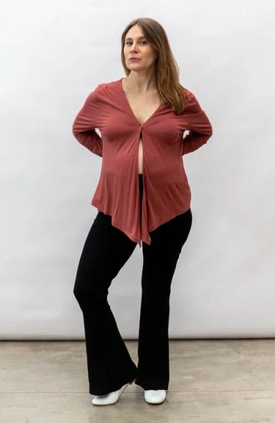 Of An Origin Nursing & Maternity Everywhere Long-sleeve Wrap Blouse