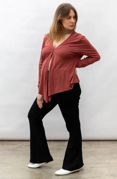 Of An Origin Nursing & Maternity Everywhere Long-sleeve Wrap Blouse