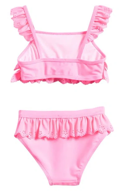 Flapdoodles Kids' Ruffle Eyelet Two-piece Swimsuit
