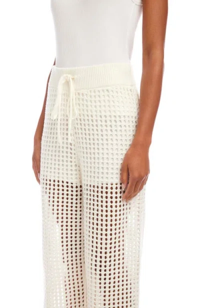 Fifteen Twenty Gianna Open Knit Straight Leg Pants